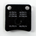 Bremsbelag vorne KR KZ/DD2/MINI KR Schwarz